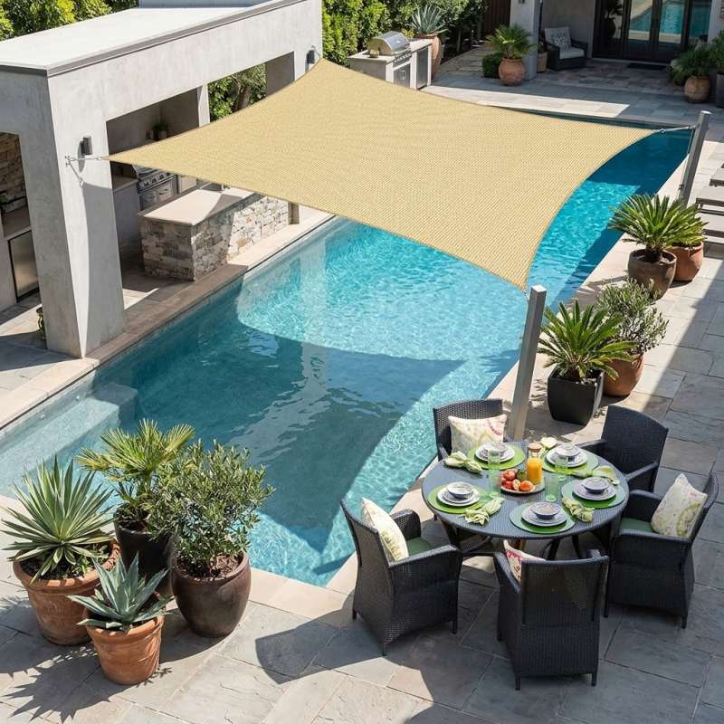 محصولات سایبان خانگی HDPE Shade Sail